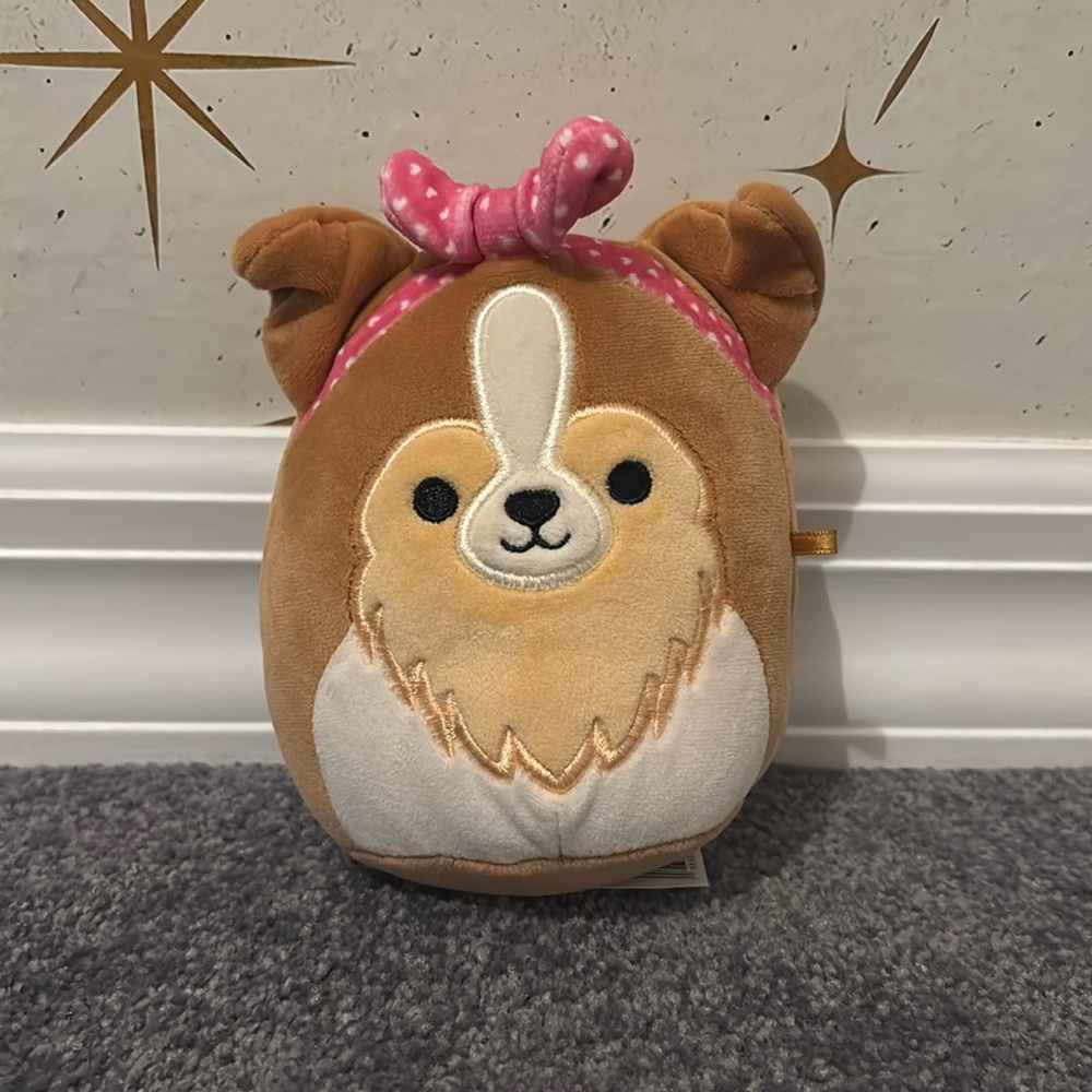 Squishmallows 4" Valentines Andres The Sheltie
